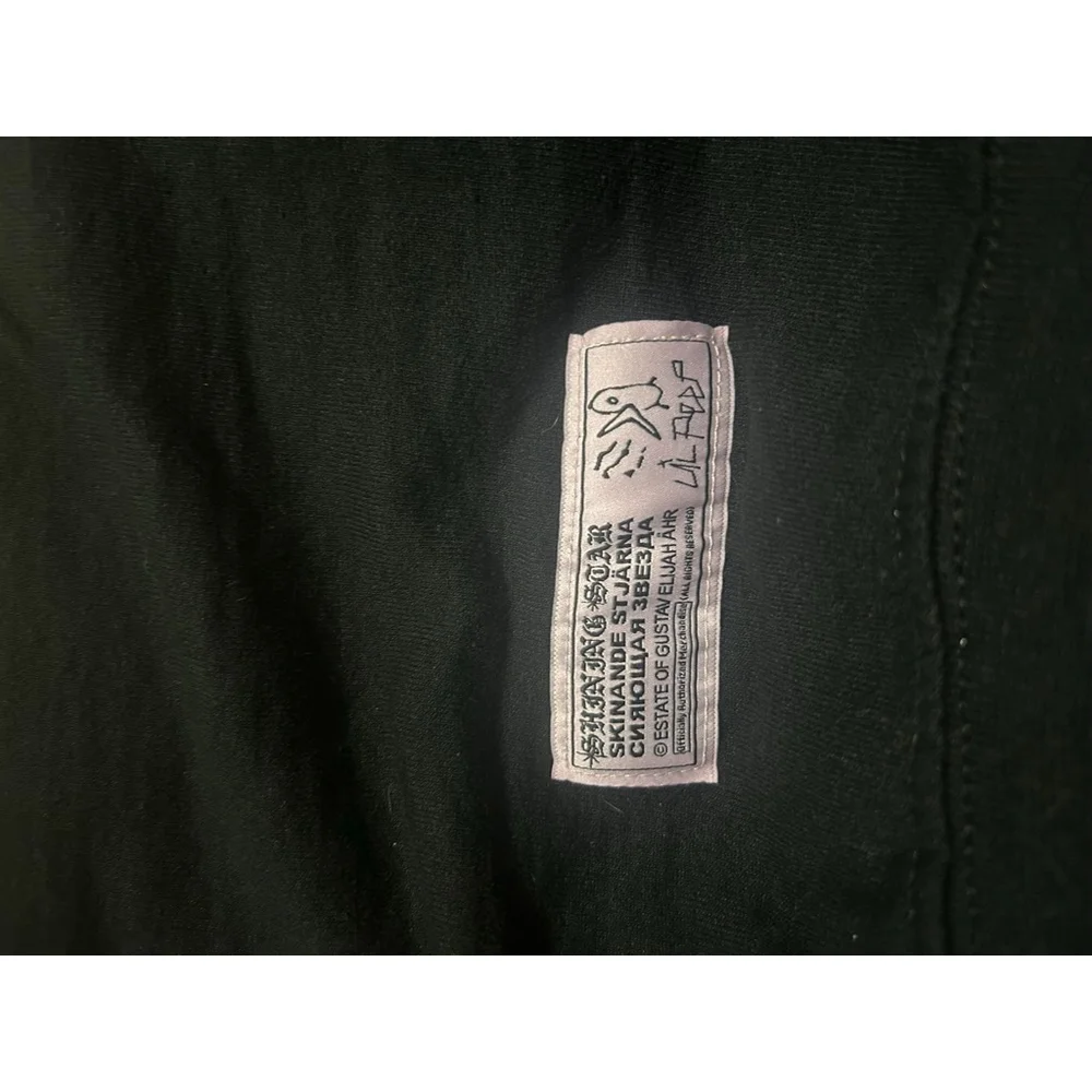 Men's Lil Peep Black Hoodie M with White Logo - Picture 5 of 7